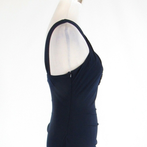 Navy blue DAVID MEISTER sheath dress 6 - Picture 6 of 8